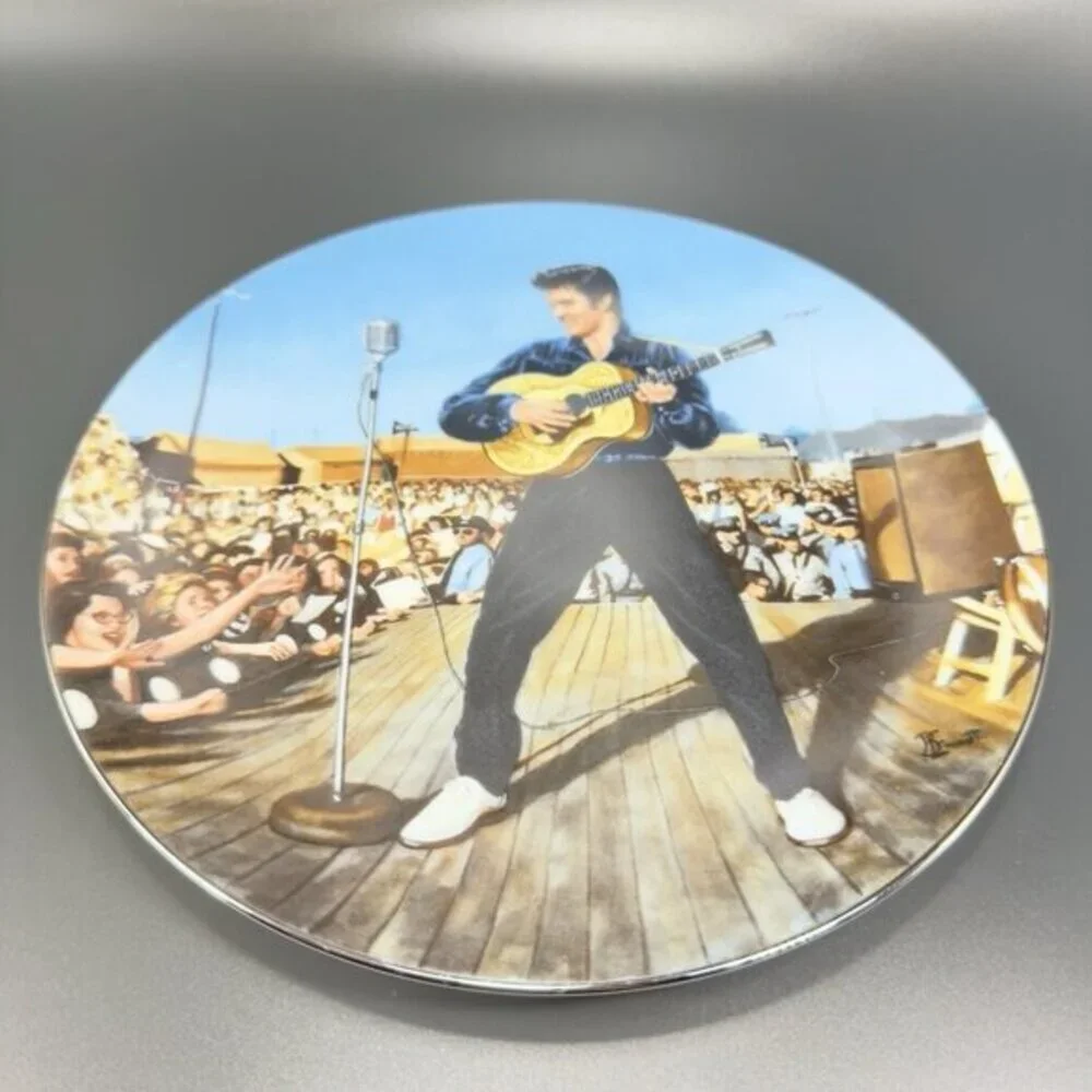 Elvis Presley Back To Tupelo Plate Dish The USS Arizona No 4 Vintage 1997 Delphi